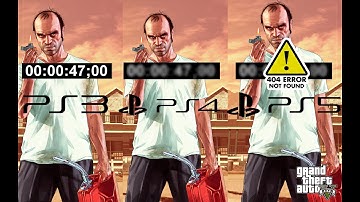 GTA V PS5 vs PS4 vs PS3 loading times
