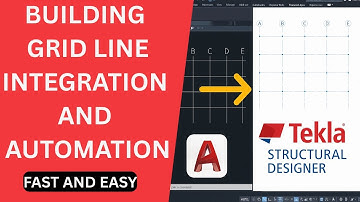 AutoCAD to TEKLA Designer | Building Grid Line Integration  & Automation for Civil Engineers