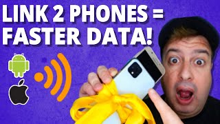 How to get faster internet on your phone by connecting TWO phones together! screenshot 4