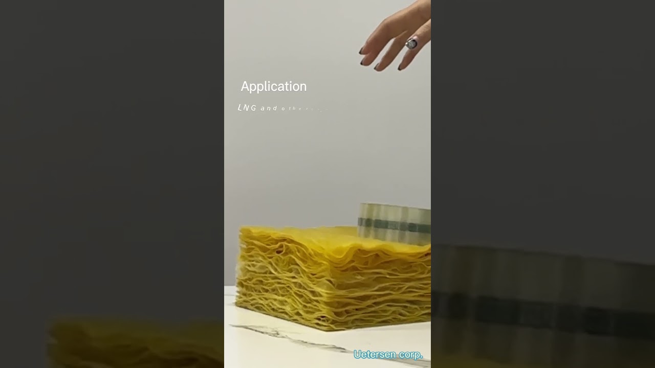 Glass fiber resilient blanket for LNG Cryogenic storage tank insulation