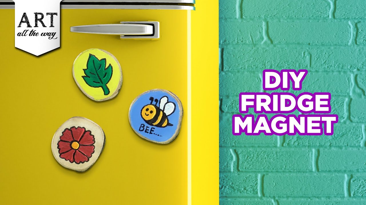 Fridge Magnets | Kitchen Decor | Home Decor | Wood Slice Painting | Acrylic Painting | @VENTUNOART