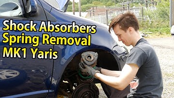 Handleiding voor het verwijderen van schokdempers en veren van de Toyota Yaris MK1 (1999-2005)