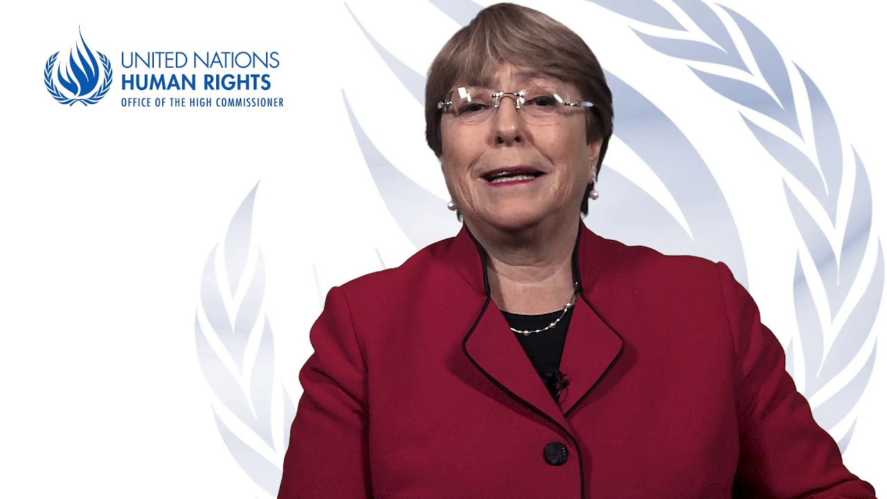 Statement by UN High Commissioner for Human Rights Michelle Bachelet - YouTube