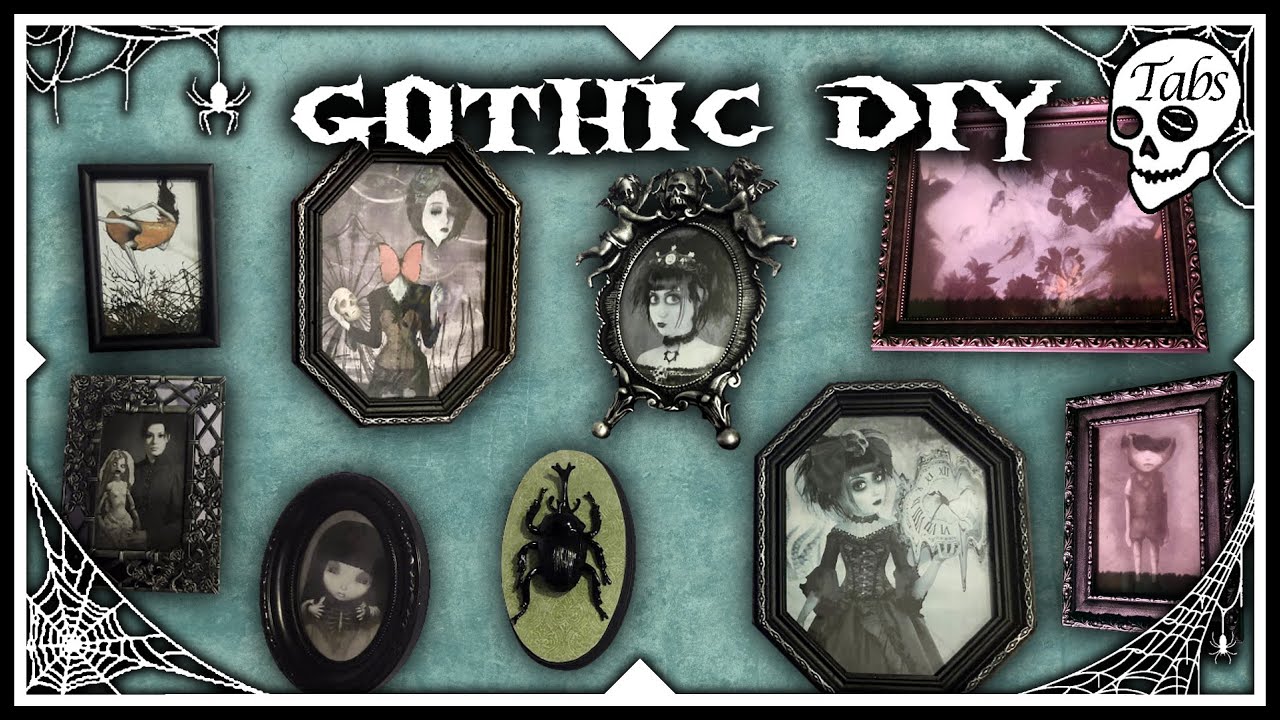 Making Spooky Wall Art DIY Gothic Decor YouTube