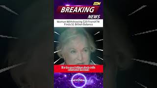 Woman Withdrawing $20 FromATMFinds $1 Billion Balance#news  #breakingnews  #foryou