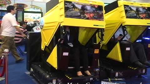 Panzer Elite Action (Game Intro + 2011 Taipei GTI) Arcade & Video, Coin-Op Game, Motion Simulator