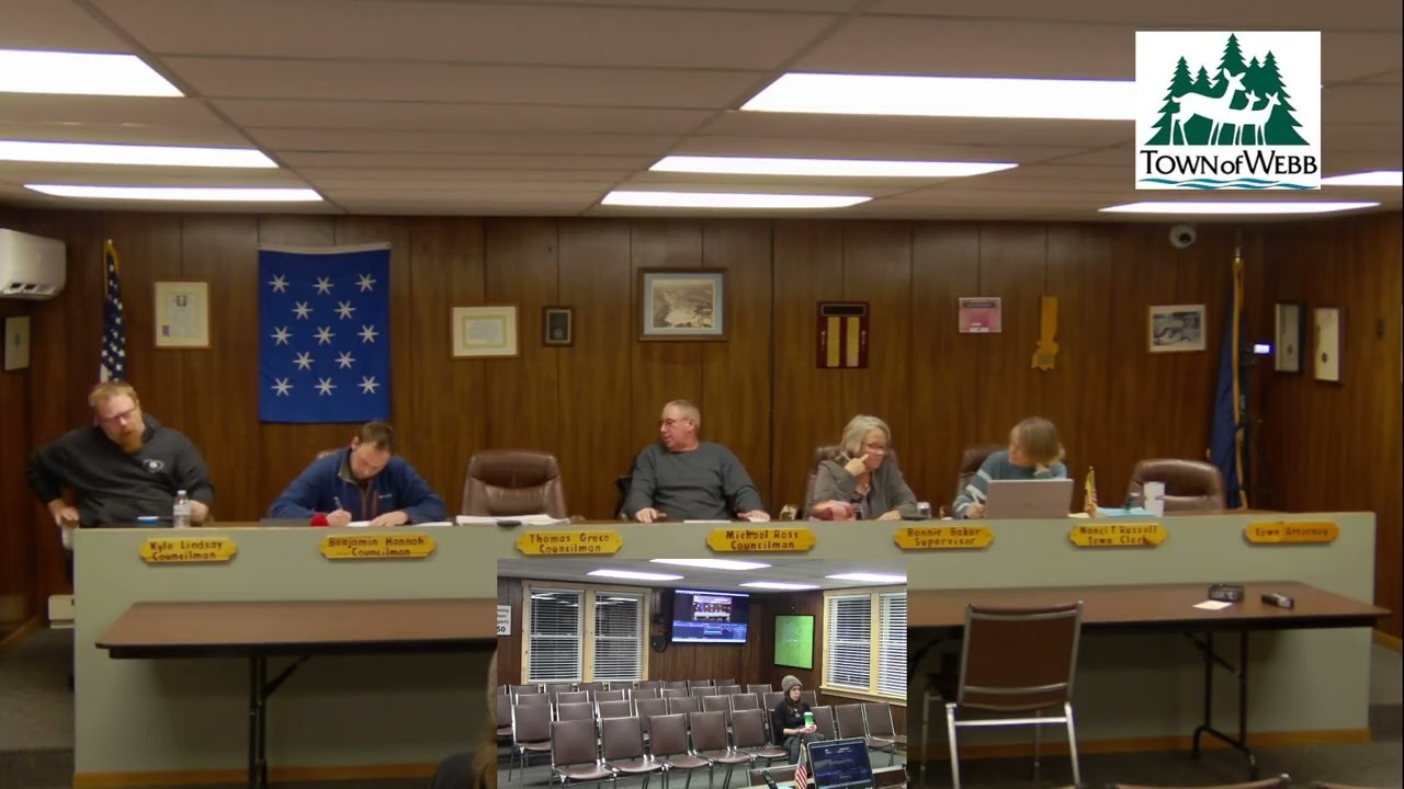 December 1st, 2025, Town Of Webb audit Claims Meeting