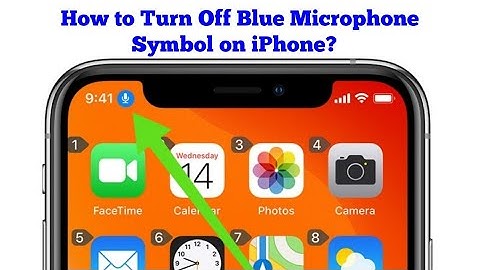 How to Remove Blue Microphone Symbol on iPhone