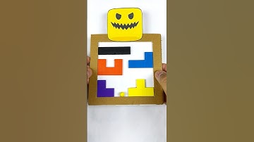 Sprunki OC Noob Phase 4 Amazing New Cardboard Puzzle Game Challenge #shorts #game #art