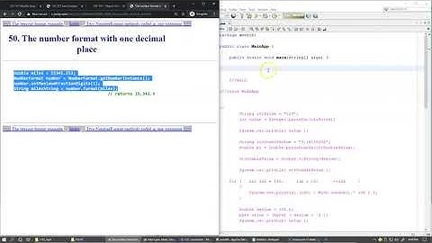 6.11 NumberFormat class
