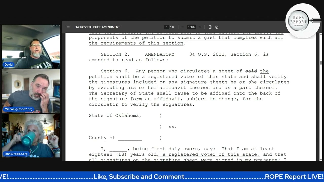 Senator David Bullard: Initiative Petition Changes Favoring Voters