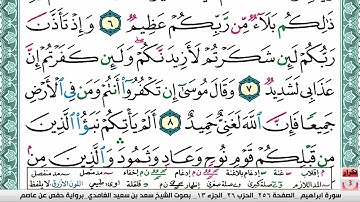 سورة ابراهيم مكررة ثلاث مرات ب صوت سعد الغامدي