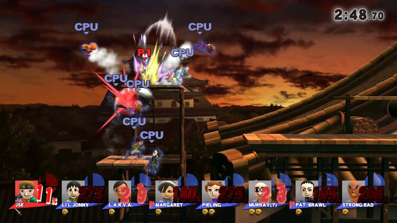 SSB4 St. Patrick's Day Video JackSepticEye VS Seven Mii Brawlers