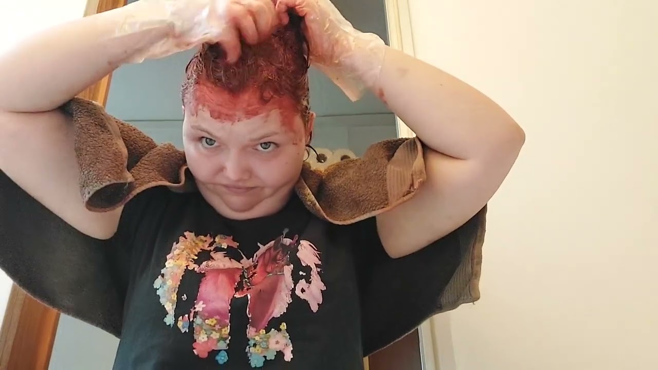 Haare färben und pony schneiden