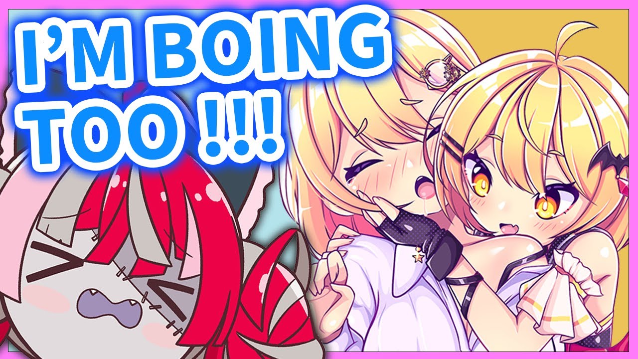 Ollie is surrounded by 4 massive boing-boings without her realizing【Amelia/Ollie/Mel/Hololive】