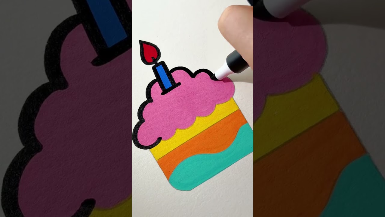 Satisfying Acrylic Marker Strokes | Simple but Beautiful Art