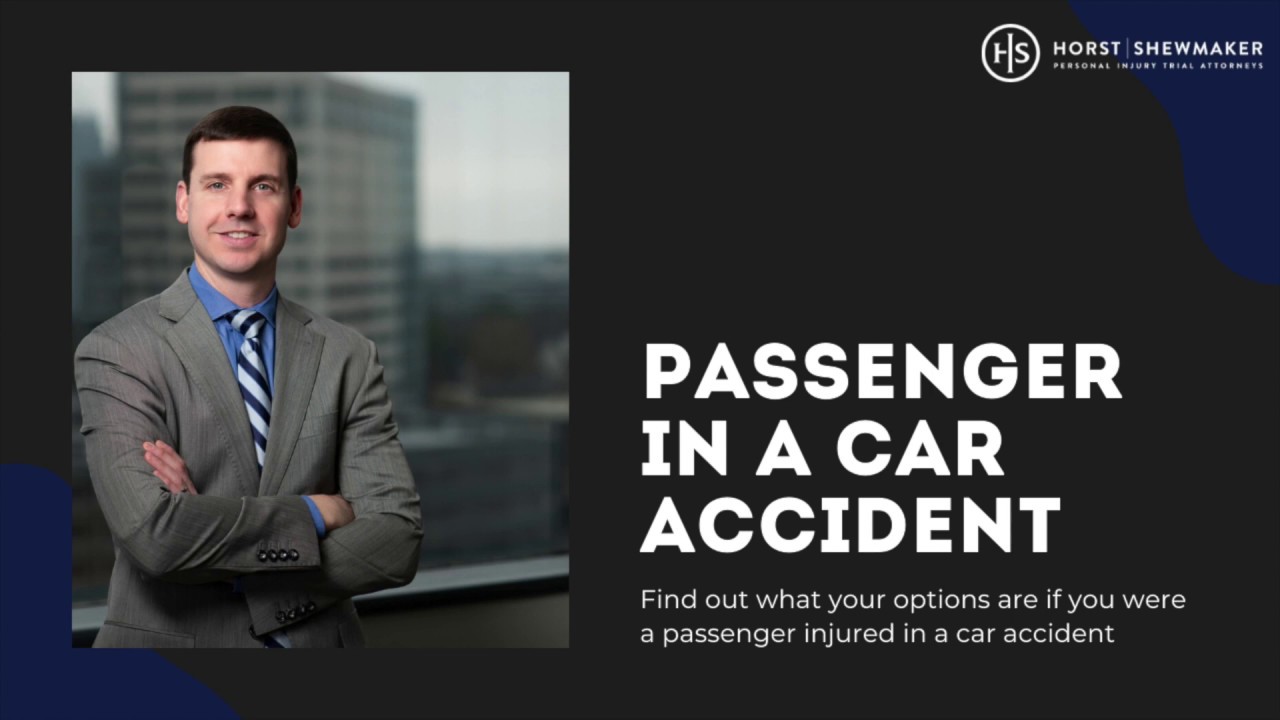 Passenger injured in a Georgia car accident