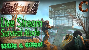 Fallout 4 Live Stream Survival Mode in 1440p 60fps, Part 27: Meeting the Railroad Under Boston