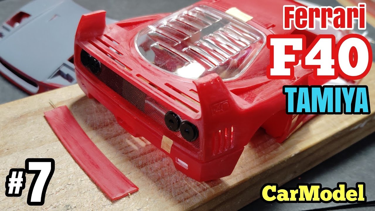 タミヤ F40 フェラーリ ボディ TAMIYA 1/24 Ferrari F40 Model Kit Sports Car Series No.77 Unused