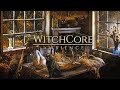 Witchcore  autumn forest  good witch cabin  cats herbs light rain  soft music