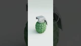 Day 10: Modeling a Grenade in Blender (Daily Challenge!) #shorts