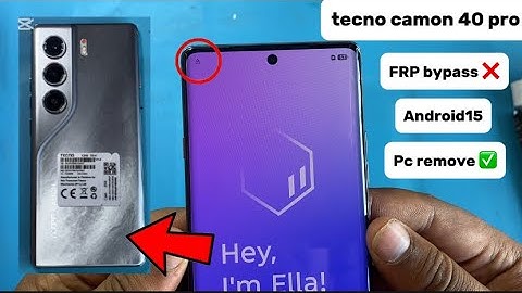 tecno camon 40 pro frp bypass ❌ | PC remove ✅￼