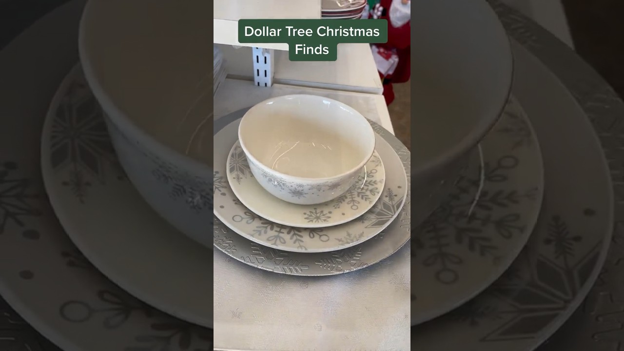 Dollar Tree Dinnerware Christmas Set 