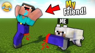 I Pranked My Friend as a Dog In Minecraft! 😂