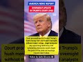 Overnight Update in Trump’s Court Case