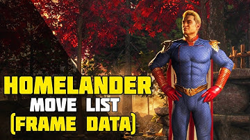 Mortal Kombat 1 - Homelander Move List with (Frame Data)