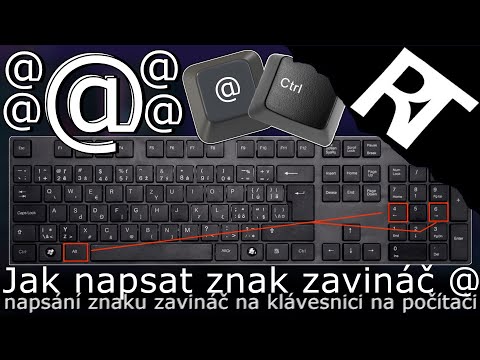 Jak napsat zavináč @ na klávesnici – znak zavináče – klávesová zkratka