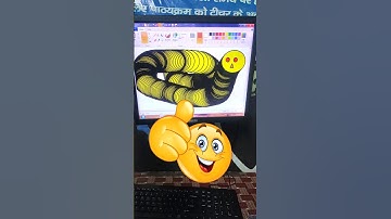 💯Ms paint Tips and tricks |😱 How to create snake in ms paint🔥 #trending #msoffice #viral #mspaint