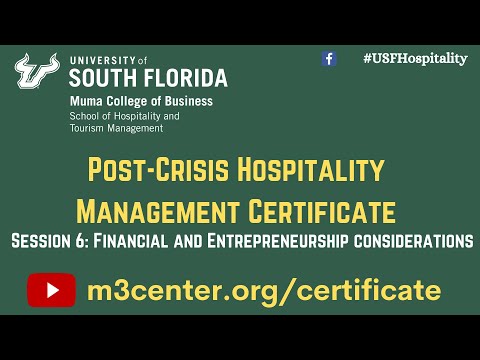 Post-Crisis Hospitality Management Certificate- Session 6