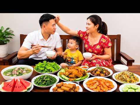 A Warm Goodbye Meal for CEO Hung with Our Son – Harvesting Pumpkins to Sell at the Market