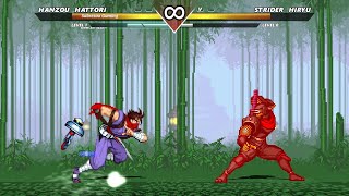 Hanzou Hattori vs Strider Hiryu | Here Come's The Ninja !! | NINJA FIGHT! screenshot 5