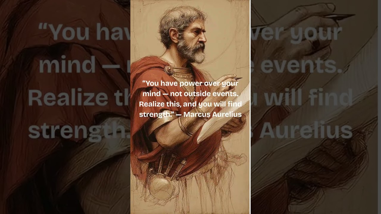 “You have power over your mind — not outside events.