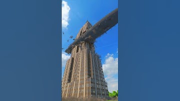 Realistic Zeppelin vs Building