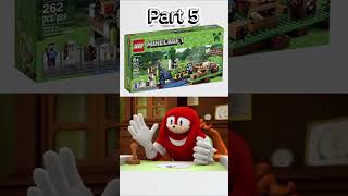 Part 5, Knuckles approves Lego Minecraft sets. #lego #minecraft #sonic #memes #funny #trending #fyp