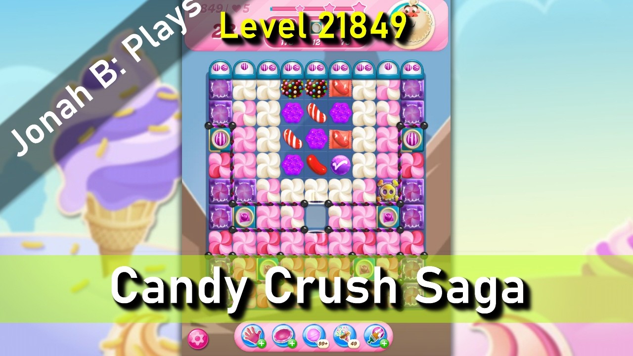 Candy Crush Saga Level 21849 - YouTube