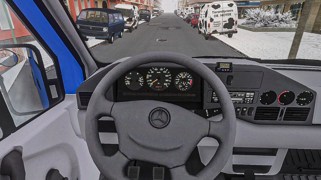 Mercedes-Benz Sprinter 412D | OMSI 2 | Winter POV Drive