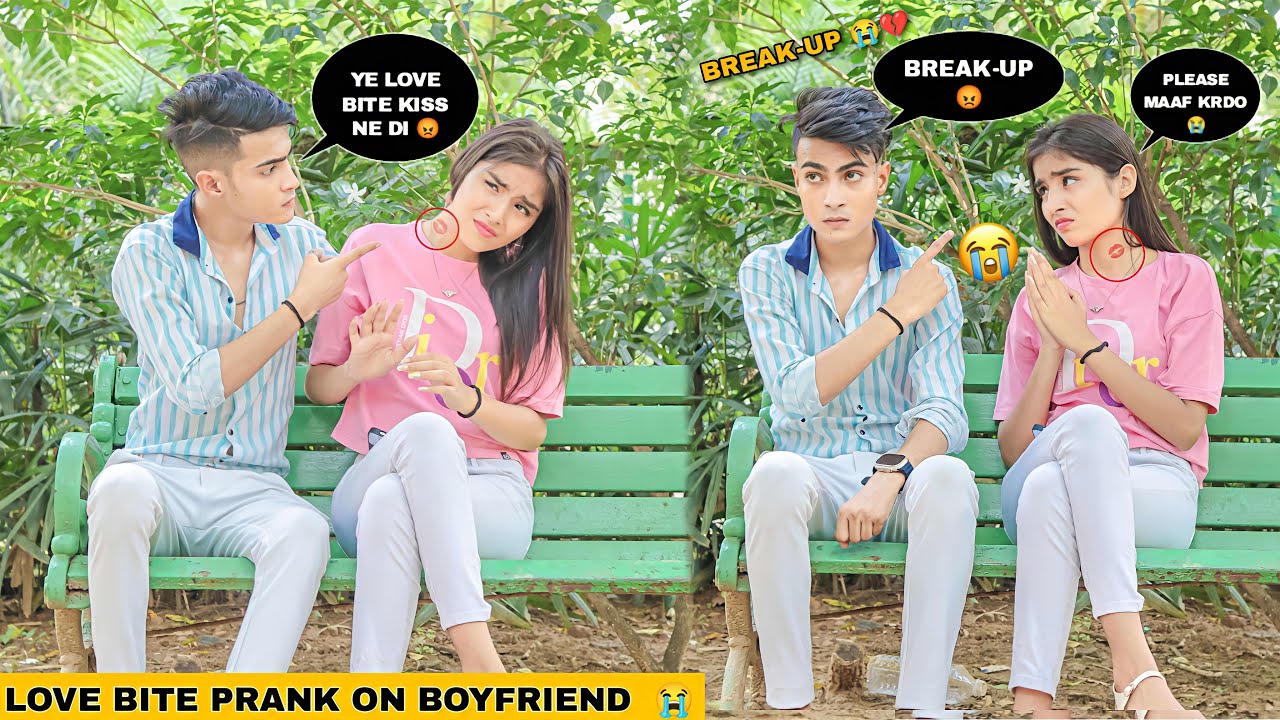 Lovebite Prank On Boyfriend | ( Gone Extremely Angry 😡 ) | Justin Romio ...