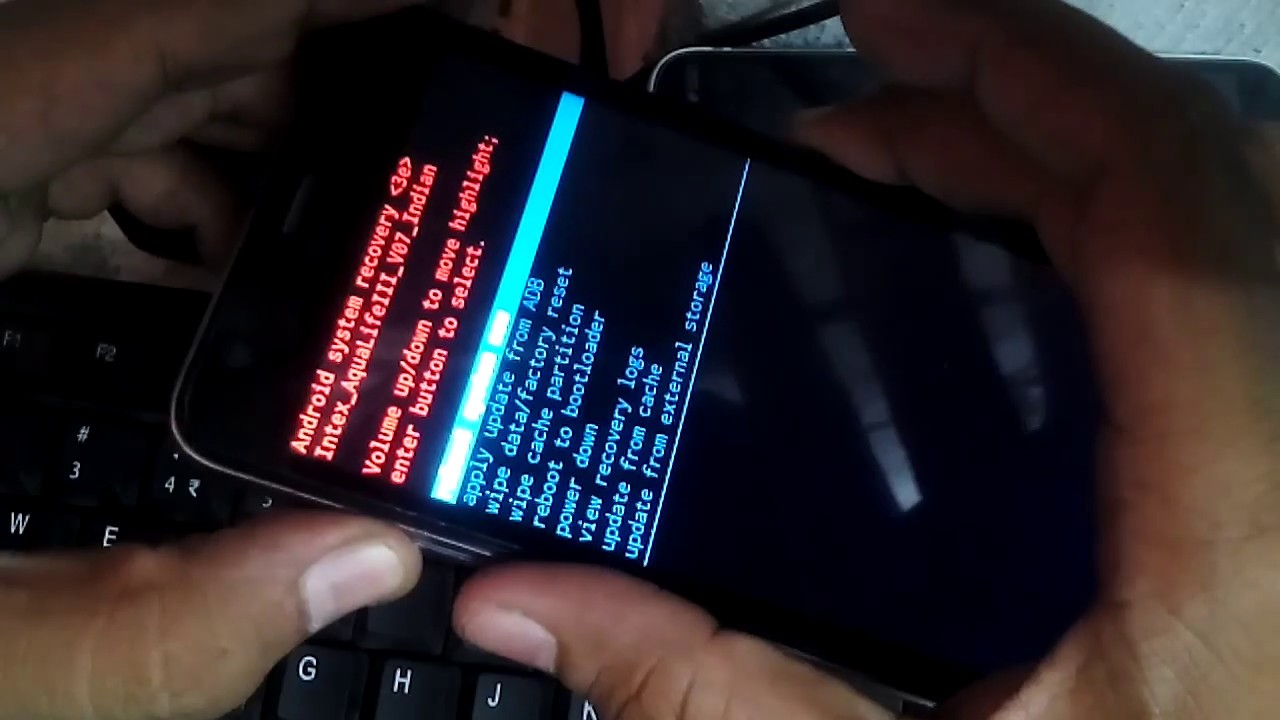 how to hard reset intex aqua life III