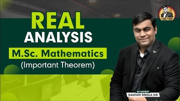 🔥🔥Real Analysis M.Sc. Mathematics