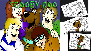 Artistic Journey Unveiled: Procreate Time-Lapse with Musical Harmony Of Scooby Doo.