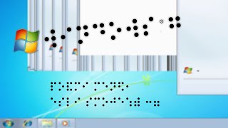 Как работает Windows на шрифте Брайля?