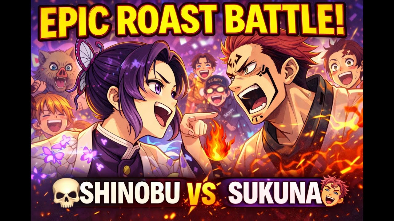 Sukuna vs shinobu 🤐 Roasting challenge 