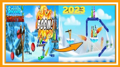 Bottle shooting Game Gameplay Trailer (iOS & Android) Level 1-5 walkthrough #@Bottlegaming786