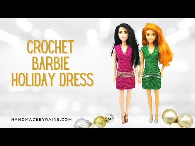 Roupa de Natal Barbie 2020  Crochet barbie clothes, Barbie dress, Crochet  doll clothes