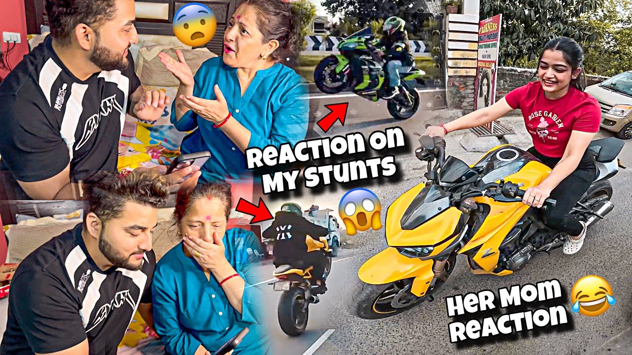 Her Mom Reaction On My Stunts😱 | She Got Scared😨|