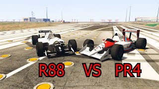 GTA 5 ONLINE : PR4 VS R88 (WHICH IS FASTEST FORMULA CAR?)